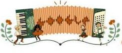 Google Doodle on Thursday, May 23.   Accordion